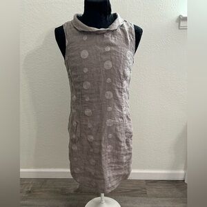 Lina Tomei Linen Sleeveless Dress
